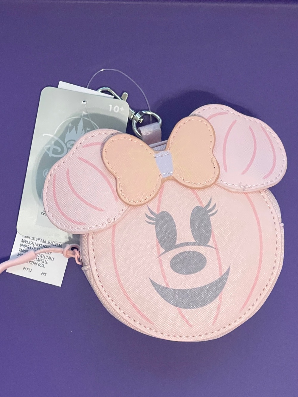 NWT Minnie Mouse Pumpkin Coin Purse Bag Charm